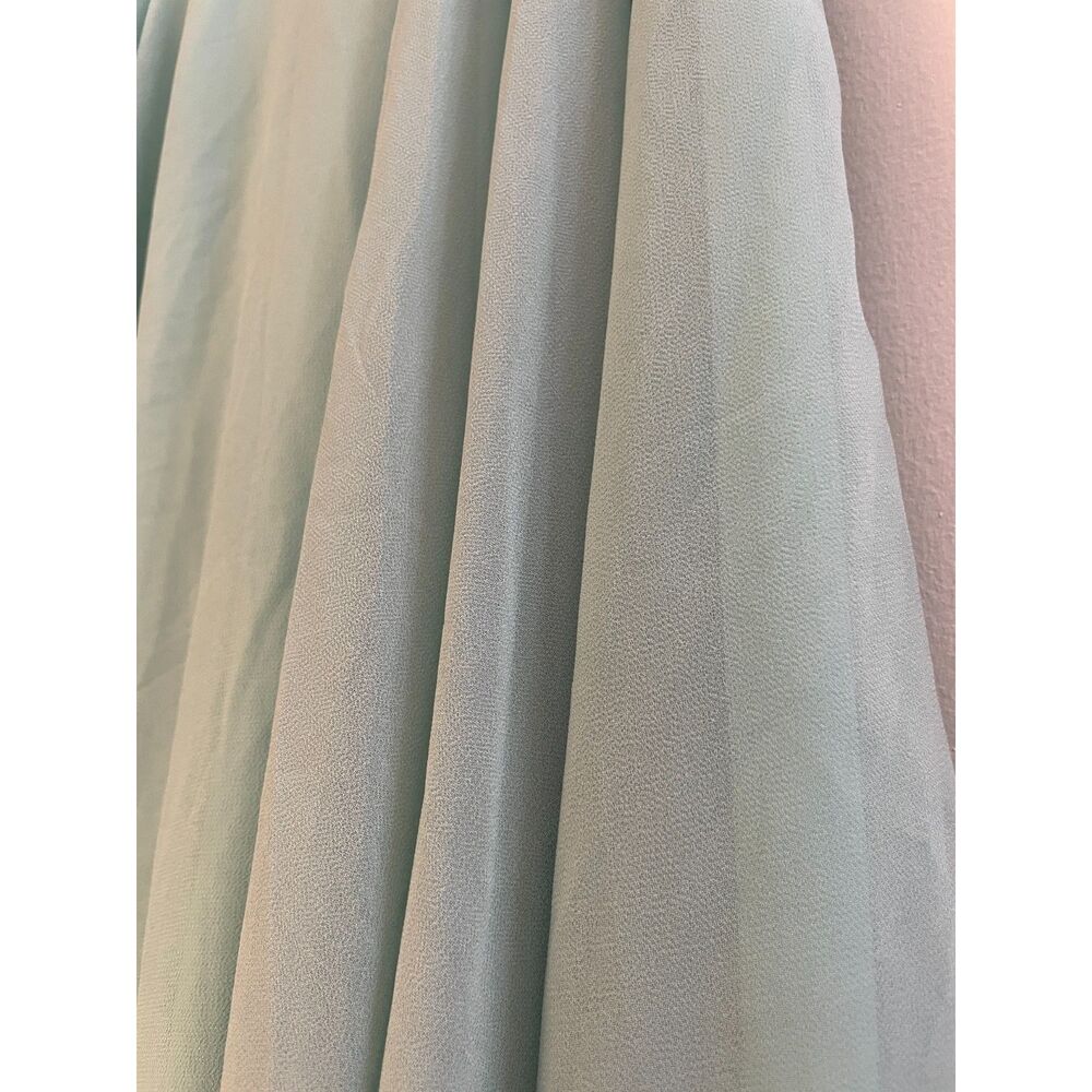 Y2K Fairycore Sage Green Chiffon Maxi Skirt Boho Cottagecore Flowy Romantic - Picture 5 of 5